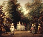Thomas Gainsborough The mall in St.James's Park oil painting reproduction